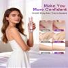 VEGITERIA Bikini Trimmer for Women- IPX7 Waterproof Electric Shaver, Painless & Flawless LED Light Electric Razors for Women for for Face, Bikini, Body, Leg, USB Rechargeable Facial Hair Removal Pink view 4