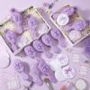 48 Pcs Bow Theme Party Favors Gift Mini Hair Brush Mirror,Cute,Purple view 3