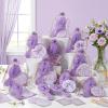 48 Pcs Bow Theme Party Favors Gift Mini Hair Brush Mirror,Cute,Purple view 4