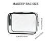TotePrint Clear PVC Toiletry Pouch, TSA Approved, 7x2.3x4.7 Inch, Travel Makeup Bag Organizerfor Airport Airline Compliant (Clear-20PCS) view 2