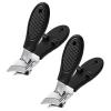 2PCS Wide Jaw Opening Toenail Clippers Anti-Splash Slanted Nail Clipper Slanted Ingrown Nail Clippers Long Handle Splashproof Nails Clipper Stainless Steel Curved Toe Trimmer for Men Women Thicknail view 1