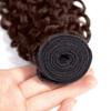 #4 Brown Human Hair Bundle Chocolate Brown Deep Wave Bundle 20 22 24 inch 160g Color #4 Wet and Wavy Bundles Mixed Length 3 Bundles view 4