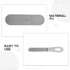 VILLCASE Double Sided Nail Shaper Non-Slip Handle Nail File Set with Pu Case for Manicure and Pedicure for Home and Travel Use view 3