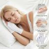 4 Pairs Fingerless Thin Cotton Gloves, Unisex Hand Moisturizer Gloves, Overnight Moisturizing Glove for Dry Hands Sleeping Spa, White Cotton Glove for Eczema, Touchscreen-Friendly view 2