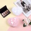 2Pcs Large Fluffy Dusting Heart Body for Face Powders, Ultra Soft Body Powders Puffs, Bodys Washable Reusable Makeup Puffs(White+Pink) view 4