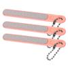 GRADENEVE 3pcs Nail File and Buffer Set Mini Nail Files for Women Portable Manicure Pedicure with Chain for Travel and Home Use view 1