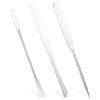 3Pcs Makeup Spatula Metal, Cosmetic Spatula Double-Edged, Assorted Styles Spatula for Foundation & Face Cream Even Application view 1