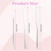3Pcs Makeup Spatula Metal, Cosmetic Spatula Double-Edged, Assorted Styles Spatula for Foundation & Face Cream Even Application view 2