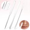 3Pcs Makeup Spatula Metal, Cosmetic Spatula Double-Edged, Assorted Styles Spatula for Foundation & Face Cream Even Application view 3