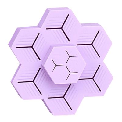 HINTRMENT Silicone Lipstick Organizer Display Stand Small Desktop Cosmetics Storage Holder Purple 10x9.5x4cm Vertical Lipstick Box for Makeup Brush Portable Cosmetics Organizer for Vanity