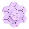 HINTRMENT Silicone Lipstick Organizer Display Stand Small Desktop Cosmetics Storage Holder Purple 10x9.5x4cm Vertical Lipstick Box for Makeup Brush Portable Cosmetics Organizer for Vanity view 1