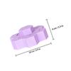 HINTRMENT Silicone Lipstick Organizer Display Stand Small Desktop Cosmetics Storage Holder Purple 10x9.5x4cm Vertical Lipstick Box for Makeup Brush Portable Cosmetics Organizer for Vanity view 2