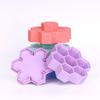 HINTRMENT Silicone Lipstick Organizer Display Stand Small Desktop Cosmetics Storage Holder Purple 10x9.5x4cm Vertical Lipstick Box for Makeup Brush Portable Cosmetics Organizer for Vanity view 3