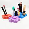 HINTRMENT Silicone Lipstick Organizer Display Stand Small Desktop Cosmetics Storage Holder Purple 10x9.5x4cm Vertical Lipstick Box for Makeup Brush Portable Cosmetics Organizer for Vanity view 4