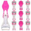 Uonlytech 10pcs Manual Eyelash Curlers Portable Wide-Angle Plastic Lash Curling Tool with Rubber Pads for Women Travel Makeup view 1
