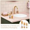 WATIIFUFU 3pcs Vacuum Airless Pump Bottles for Cosmetic Travel Containers Refillable Lotion Dispensers with Spray Nozzle, 15ml 30ml 50ml Foundation and Face Cream Pumps view 3