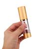 WATIIFUFU 3pcs Vacuum Airless Pump Bottles for Cosmetic Travel Containers Refillable Lotion Dispensers with Spray Nozzle, 15ml 30ml 50ml Foundation and Face Cream Pumps view 4