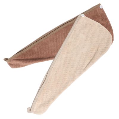 IDEANATEGRATE 2pcs Womens Quick Dry Hair Cap Towel Set Thick Coral Fleece Absorbent Hair Wrap for Fast Water Absorption