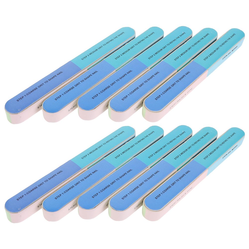 Healeved 20pcs Nail Buffing Polishing Blocks 7-Way Multi-Function Nail File Buffer Set Professional Smoother Tools for Manicure and Pedicure Care