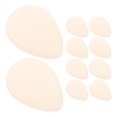 PartyKindom 10pcs Silicone Makeup Puff Set, 3d Water Drop Foundation Blender Sponges, Reusable Non-absorbent Cosmetic Applicators for Liquid Cream Concealer, Easy to Clean Beauty Tools