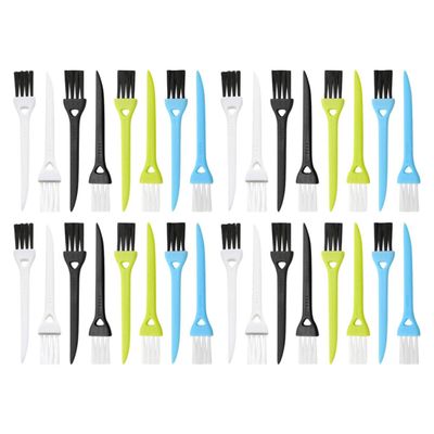 SOLUSTRE 36pcs Electric Razor Cleaning Brushes with Plastic Handles Shaver Cleaning Tool Set for Mens Electric Shavers Multi-color Bristle Duster