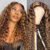 30Inch 13x4 Highlight Water Wave HD Lace Front Wigs Human Hair 180 Density view 1