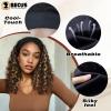 BECUS 14" Curly Headband Wig for Black Women Glueless Half Wig Style view 2