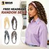 BECUS 14" Curly Headband Wig for Black Women Glueless Half Wig Style view 3