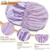 Doitory Shower Cap for Women, Reusable Waterproof Satin Lined Shower Cap view 3