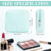 8 Pcs Seersucker Makeup Bag for Purse Cute Zippered Pouches,Lakeblue,Mini view 2