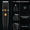 3 in 1 Electric Body Hair Trimmer for Men (Black) view 4