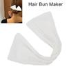 Bow Fabric Hair Bun Maker,Fashionable Women Hair Bands Hairstyle Accessory Durable Hair Accessories,for Party Wedding Yoga Dance Ballet Performance Cloth Fabric 35 x 10cm (White) view 3