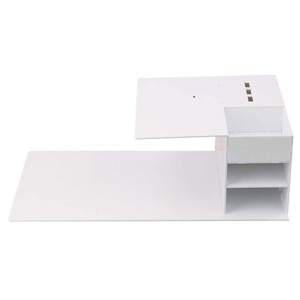 QCdeSoulBLV Eyelash Extension Pillow Shelf Salon, Eyelash Grafting Organizer Makeup Storage, White