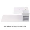 QCdeSoulBLV Eyelash Extension Pillow Shelf Salon, Eyelash Grafting Organizer Makeup Storage, White view 2