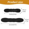 8Pcs Hair Bun Maker for Women Foam Sponge Shaper Magic Snap Roll Sponge Curler Clips Easy Bun Twister Donut Maker Hairs Updo Styling Accessories for Ballet French Twist(Black) view 2