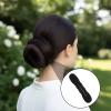 8Pcs Hair Bun Maker for Women Foam Sponge Shaper Magic Snap Roll Sponge Curler Clips Easy Bun Twister Donut Maker Hairs Updo Styling Accessories for Ballet French Twist(Black) view 4
