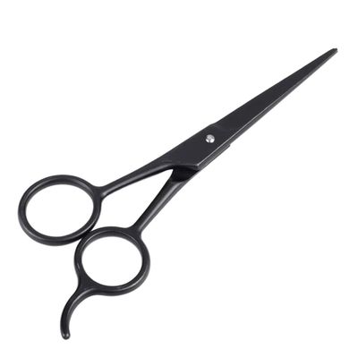 Beaupretty Stainless Steel Beard Scissors and Eyebrow Trimming Scissors Black for Men Facial Hair Grooming and Mustache Care Daily Use