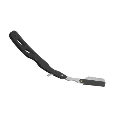 PACKOVE Vintage All-metal Manual Shaving Razor with Comfortable Handle, Beard Trimmer and Eyebrow Shaver for Men, Straight Razor for Face and Hair Removal, Sturdy Salon Barber Tool