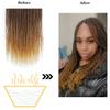 NAYOO Senegalese Twist Crochet Hair - 8 Packs 12 Inch Short Crochet Hair For Black Women, 30 Strands/Pack Small Twist Crochet Hair Hot Water Setting, Crochet Twist Braids Hair view 4