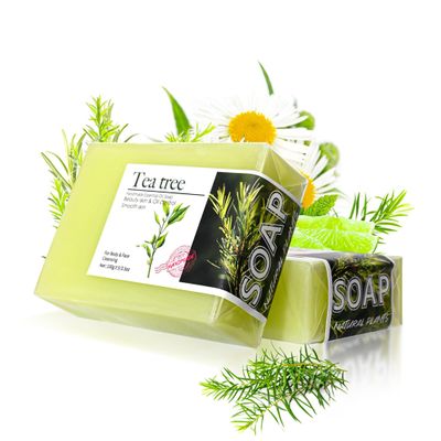 Easilydays Tea Tree Soap, Tea Tree Relief Soap Bar, Natural Herbal Essential Oils with Tea Tree Oil, Oil Control, Deep Pore Cleansing & Hydrating Cleanser, Gentle Exfoliating Bar for Men&Women, 3.5 oz