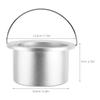 KALLORY Wax Warmer Replacement Pot 600cc Aluminum Alloy Wax Melting Cup view 3