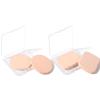 4PCS Makeup Sponges for Foundation, Foundation Sponge for Face Powder, Cosmetic Sponge for Flawless Foundations, Sensitive and All Skin Round and Square view 1