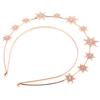 VICASKY Rose Gold Double Layer Six-pointed Star Headband Hair Accessory for Women Bridal Crown Wedding Hairpiece Bohemian Style Elegant Headband view 1
