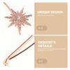 VICASKY Rose Gold Double Layer Six-pointed Star Headband Hair Accessory for Women Bridal Crown Wedding Hairpiece Bohemian Style Elegant Headband view 3