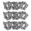 NUSITOU 20pcs Cow Print Hair Ties Scrunchies Medium Size Black White Fabric Elastic Bands for Women Ponytail Holders Hair Accessories view 1