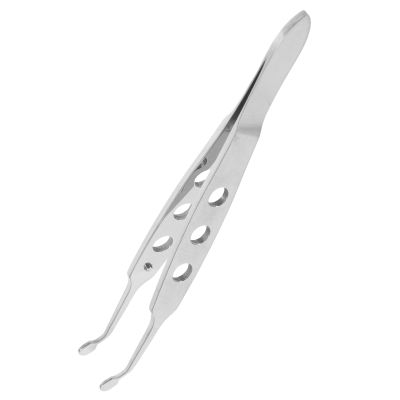 KAJNBN Meibomian Eyelid Massage Tweezers Steel round Tip 3x4 Head Meibomian Gland Expressor for Eye Stye Treatment and Eyebrow Hair Removal