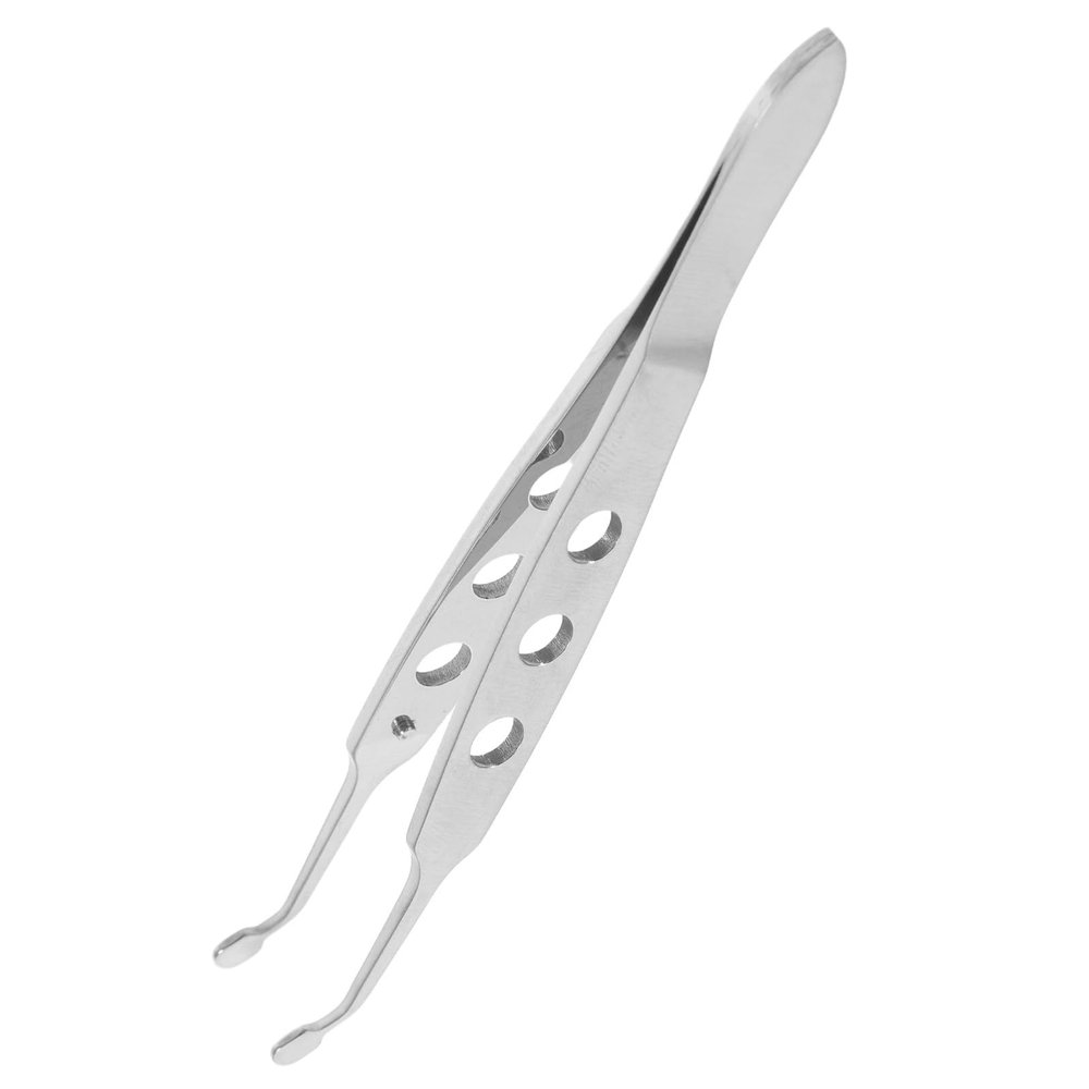 KAJNBN Meibomian Eyelid Massage Tweezers Steel round Tip 3x4 Head Meibomian Gland Expressor for Eye Stye Treatment and Eyebrow Hair Removal