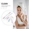 Sewroro 8pcs Facial Hair Remover Spring Epilator for Women, Handheld Facial Hair Removal Tool for Chin Cheek Upper Lip, Portable Face Epilator Kit in Rose Red Pink Blue view 3