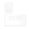 Abaodam 2pcs Wall-mounted Storage Boxes Small Non-punching Cosmetic Storage Cases with Dustproof Lid for Bedroom Vanity Sundries Organization view 1