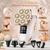 7D Electric Razor for Women 5 in 1 Wet Dry Rechargeable Women's Electric Shaver, Bikini Trimmer & Facial Hair Remover for Legs, Arms, Face, Underarms, Cordless Painless Hair Removal Kit view 2